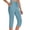 Light Blue, variant on Womens Workout Capri Pants High Waisted Straight Leg Yoga Capris with Pockets Crop Pants,XXL,Gray