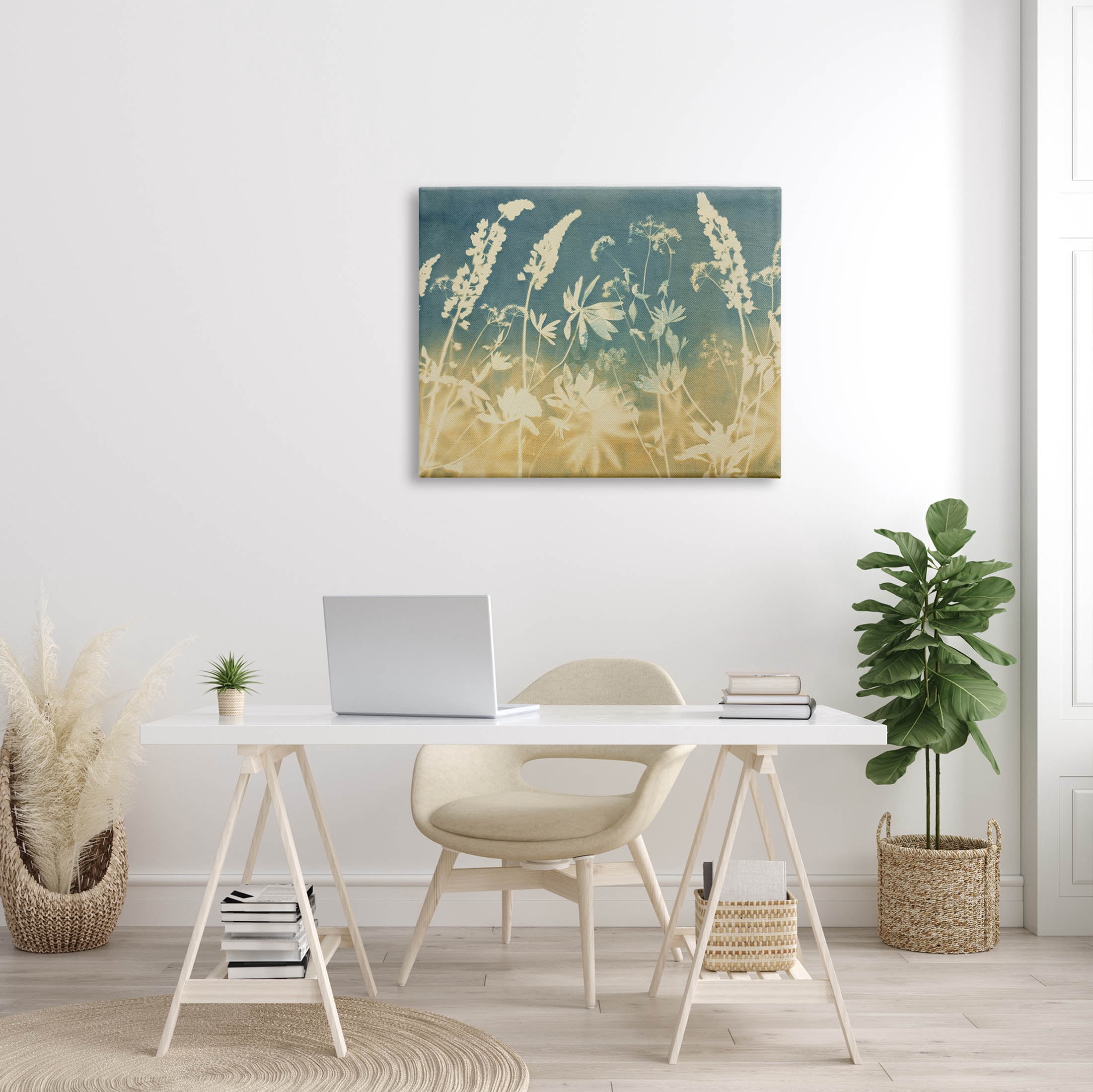 Stupell Industries Modern Flower Meadow Botanicals Graphic Art Gallery Wrapped Canvas Print Wall Art, Design by Liz St. Andre