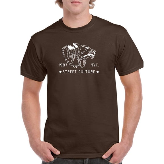 Street Culture Roaring Tiger T-Shirt Men -Image by Shutterstock, Male XX-Large