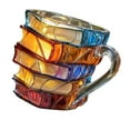 thumbnail image 4 of Taza de café con forma de libros apilados pintados, 260 ml, 9 x 9 x 12 cm, novedosa, multiusos, para amantes de la literatura, adorno de escritorio de, 4 of 8