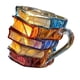thumbnail image 4 of Taza con forma de libro apilado pintado, taza de café, decoración de mesa, versátil, ligera, novedosa, 9 x 9 x 12 cm, para ratones de , 260, 4 of 8