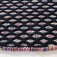 thumbnail image 3 of SAFAVIEH Montauk Annie Geometric Cotton Area Rug, Black/Ivory, 6' x 6' Round, 3 of 8