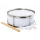 thumbnail image 4 of Caja de 13 pulgadas, batería musical con baquetas, instrumento de percusión ligero. Blanco, 4 of 9