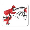 thumbnail image 1 of SIDONKU White Rider Show Jumping Jockey on Beautiful Black Horse Mousepad Mouse Pad Mouse Mat 9x10 inch, 1 of 1
