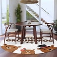thumbnail image 4 of Groundhog Day Round Rug 6ft Washable Circle Kitchen Rugs Non Slip Cartoon Funny Modern Farmhouse Country Cute Large Area Rug Indoor Floor Carpet for Bedroom Living Room Home Office Dining Room, 4 of 8
