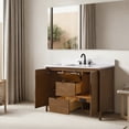 thumbnail image 4 of Vanity Art 48" Freestanding Bathroom Vanity with Integrated Finger Pull Doors and Engineered Stone Top, 4 of 6
