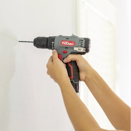 Hyper Tough 12V Max Cordless 3/8-inch Drill Driver 50-Piece Project Kit with 1.5Ah Lithium-Ion Battery, Charger, and Storage Bag