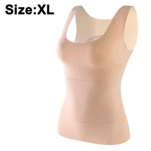 Thermal Tank Top for Women Fleece Cami Shirt Sleeveless Camisole Base Layer Seamless Warm Vest