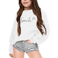 thumbnail image 1 of PMVFHDE Liquidation Chandail en Molleton pour Enfants Automne et Hiver à Manches Longues Mode Imprimé Col Rond Chandail à Capuchon pour Garçons et Filles Plus Chaud Chandail à Capuchon Manteau Chandail en Molleton pour Enfants, Blanc, 8-9 Ans, 1 of 4