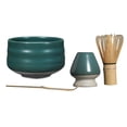 thumbnail image 3 of Juego de Matcha tradicional, de Matcha de bambú, , soporte de de cerámica, preparación de Matcha japonés, duradero verde mate, 3 of 8