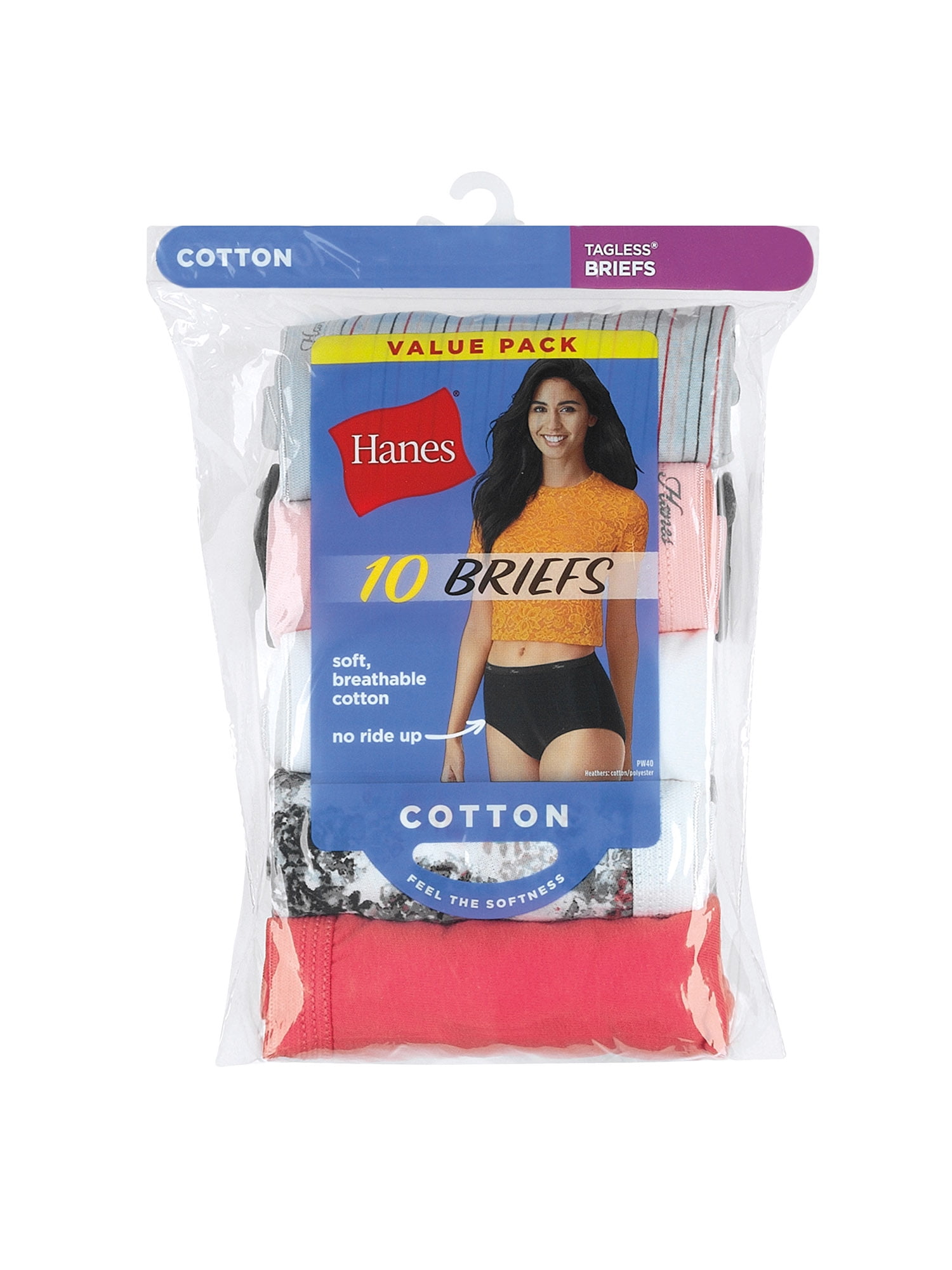 10444円 12周年記念イベントが Hanes Women's Pure Bliss Brief Panty 10-Pack