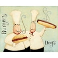 thumbnail image 2 of DiPaolo, Dan 32x26 White Modern Wood Framed Museum Art Print Titled - Burgers Dogs, 2 of 4