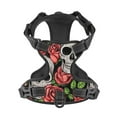 thumbnail image 4 of Daiia Skull And Rosesdog Harness, No-Pull Pet Harnessith 2 Leash Clips,Cat Harness And Leash Set,Step In Dog Harness, For Large Dogs,No Accessories Included, 4 of 8