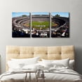 thumbnail image 4 of 3 Panel Denver Canvas Wall Art American Soccer Prints Sports Artwork Wall Decor Stadium Picture Canvas Art for Bedroom Living Room Broncos Stadium Paintings Posters Framed Ready to Hang (42"Wx20"H), 4 of 5