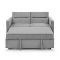 Hommoo Sofa Bed with Pullout Bed, Modern Convertible Chair for Living