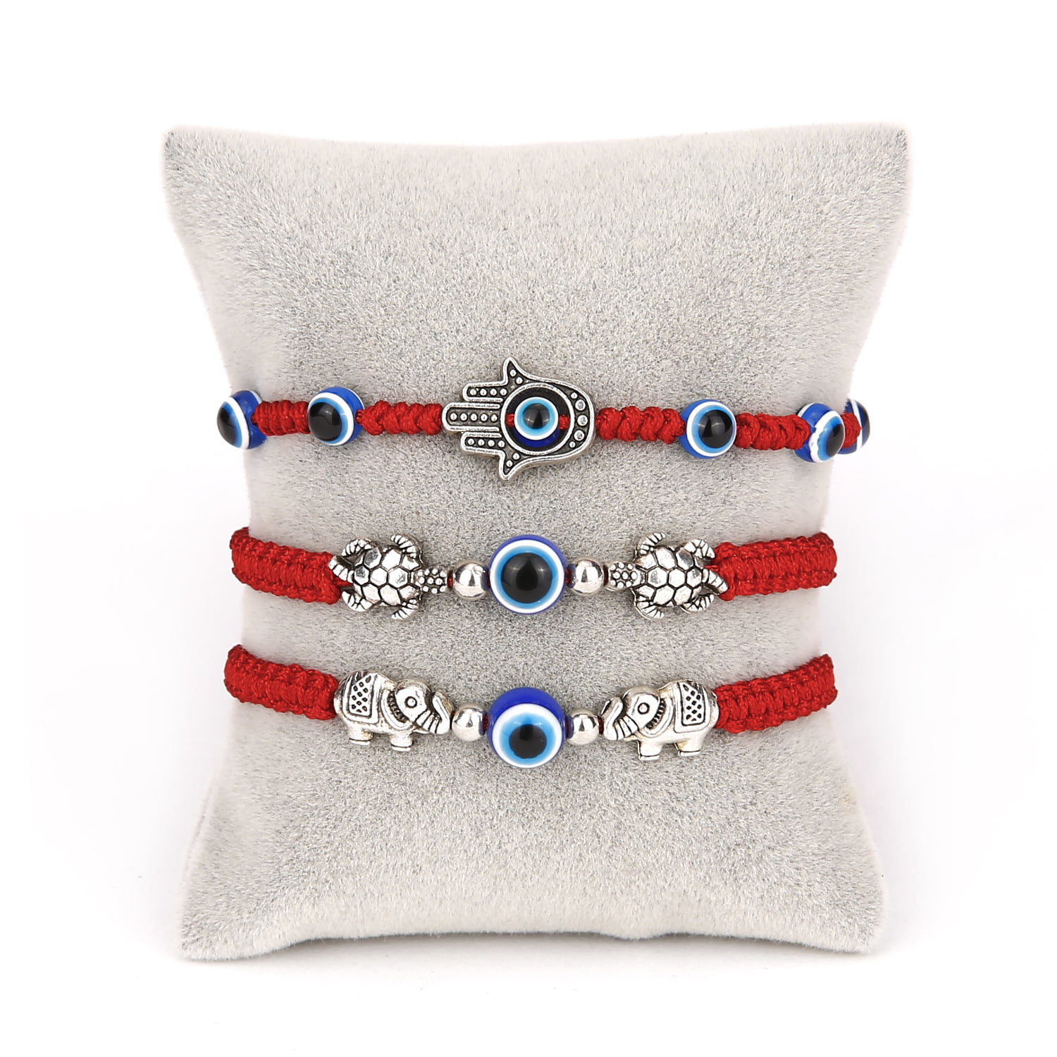 Evil Eye Bracelet Red String Kabbalah Protection Handmade Adjustable Bracelet For Women Men 