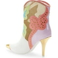 thumbnail image 3 of Jeffrey Cambell Nevrtheles White Mesh Multi Pointed Toe Ankle-High Heeled Boot (White Mesh Multi, 11), 3 of 3