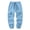 Sky Blue, variant on FAIOROI Boys Cargo Jogger Pants with Elastic Drawstring Waist and Flap Pockets Lightweight Casual Athletic Pants for Kids Black 7-8T