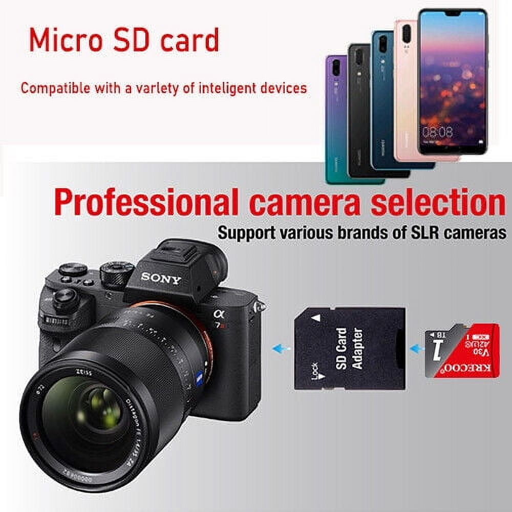 Micro SD Card 256GB Class 10 Micro SD Memory Card TF Adapter Lot