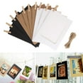 thumbnail image 3 of 10Pcs Paper Photo Frame Wall Hanging Picture Album Rope Clip DIY Home Decor, 3 of 6
