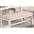 thumbnail image 5 of Fiona 6pc Dining Set Dining Table w Drawers 4x Side Chairs 1x Bench - White, 5 of 27