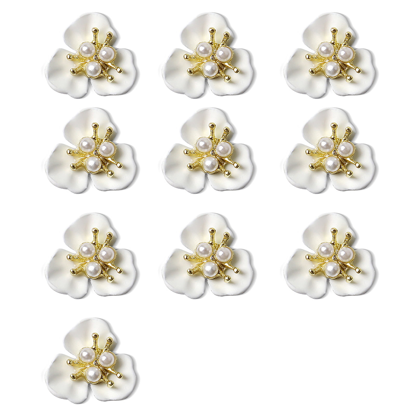 3D Flower Nail Charms, 6Boxes 3D Flower Nail Rhinestone for Acrylic Nails  Cherry Blossom Spring Nail Art Supplies with Pearls Manicure DIY Nail  Decorations for Women Girls 