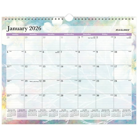 AT-A-GLANCE Dreams 2026 Monthly Wall Calendar Medium 15 x 12 - Monthly Wall