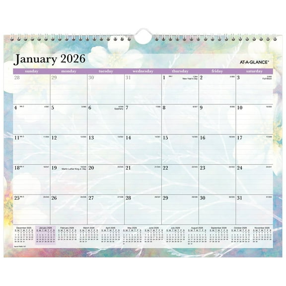 AT-A-GLANCE Dreams 2026 Monthly Wall Calendar Medium 15 x 12 - Monthly Wall