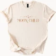 thumbnail image 1 of Moon Child Tee Celestial Boho Graphic Shirt Unisex S-5XL Birthday Gift, 1 of 3