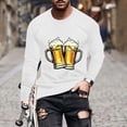 thumbnail image 2 of PuLe Men's Hoodie Men's Fashion Long Sleeve Oktoberfest T Shirt Casual Beer Pub Prints Sports Tops Mens A Shirt Men Shirt, 2 of 5