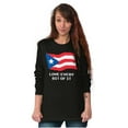 thumbnail image 4 of Puerto Rican Pride Love Every Bit Flag Long Sleeve TShirt Men Women Brisco Brands S, 4 of 5