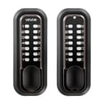 thumbnail image 1 of VEVOR Mechanical Keyless Entry Door Lock, 2.0 Code Upgrade, 4-7 Digits Code, Double-Sided Push Button Combination Mechanical Keypad Door Knob, Auto Locking, for Indoor or Outdoor, Oil-Rubbed Bronze, 1 of 9