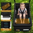 thumbnail image 6 of Vomeast Single Seat Wagon Stroller for Kids, Outdoor Baby Stroller, 5-Piont Harness & Canopy,All-Terrain,Black, 6 of 11
