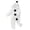 White, variant on UJNDER Rompers for Girls Boys Girls Christmas Cosplay Animal Hooded Romper Bodysuit with 3D Design,White,6-12 Months