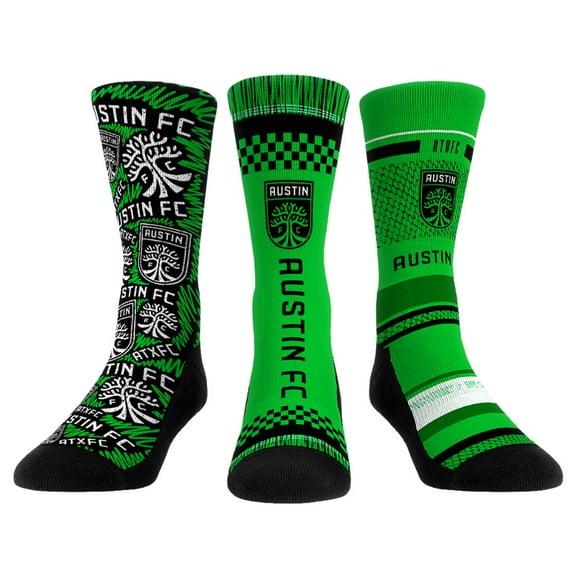 Youth Rock Em Socks Austin FC Three-Pack Crew Socks Set