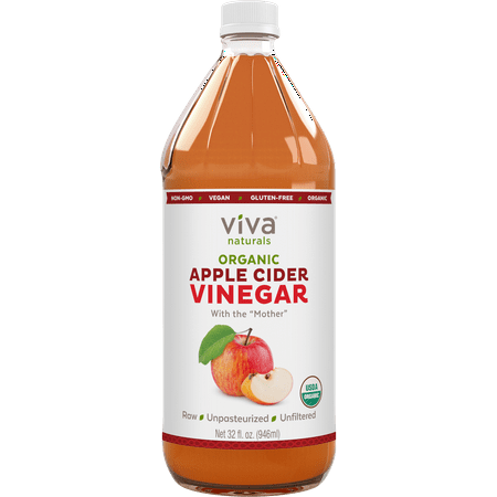 (2 Pack) Viva Naturals Organic Apple Cider Vinegar, 32 fl (Best Organic Apple Cider Vinegar Uk)