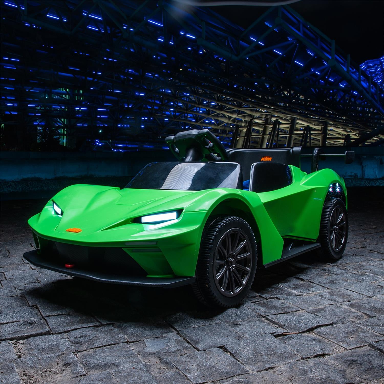 CIPACHO Licensed Ktm x Bow Gtx Electric Car for Kids, 12v Powered Ride Ons Kids Car with 2.4G Parents Remote Control, MP3, Bluetooth, Green