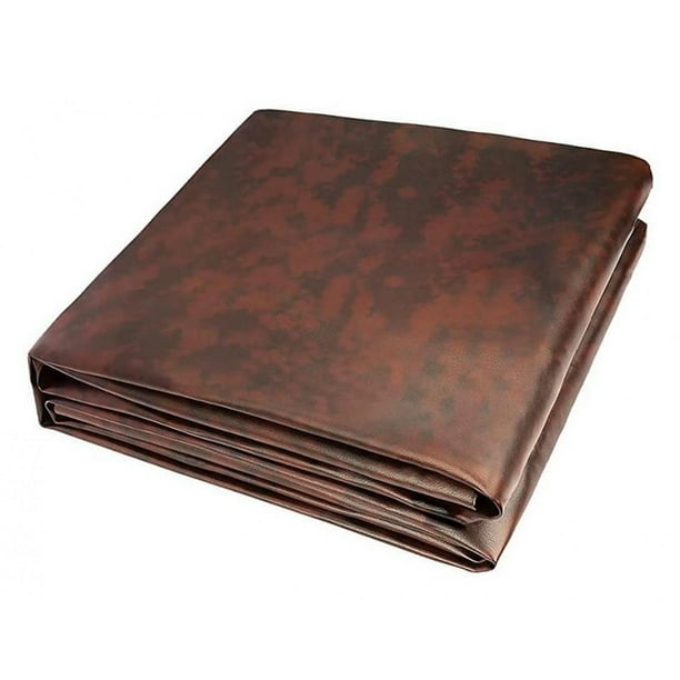 Funda para mesa de billar, de cuero de látex, antidesgarro y antipolvo. marrón 8 pies