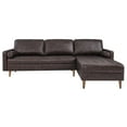 thumbnail image 5 of Modway Valour 98" Leather Sectional Sofa in Brown, 5 of 8