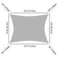thumbnail image 6 of Yescom 1 pack 10'x13' 97% UV Block Patio Awning Rectangle Sun Shade Sail Canopy Red Outdoor Garden, 6 of 9