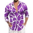 thumbnail image 1 of SHIXIAOO Chemise à Manches Longues à Paillettes pour Hommes Mardi Mode Numérique 3D Imprimée Col à Revers Chemise Boutonnée Haut de Pyjama pour Hommes Chemise à Manches Courtes Boutonnée Chemise Courte pour Hommes Grande Chemise pour Hommes Petite Chemise Légère pour Hommes, 1 of 4