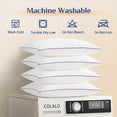 thumbnail image 5 of Sasttie Bed Pillows King Size Set of 4, Hotel Down Alternative Sleeping Bed Pillows for Side Back Stomach Sleepers, 5 of 10