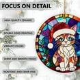 thumbnail image 4 of Singapura Cat Ornaments Ceramic For Christmas, Stained Glass Ornaments Ceramic Christmas 2025, 4 of 7