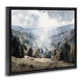 thumbnail image 2 of Stupell Industries Transitional Sunlit Fall Valley Beams Black Floating Frame Canvas Art, 21 x 17, by Franklyn Gregory, 2 of 8