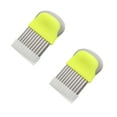 thumbnail image 1 of Oleegame 2PC Potato Fry Cutter Cutter With Protective Case Multifunctional Ripple Cutter For Cutting Cutter For Children For Chips Fruit Vegetables And Butter Green, 1 of 9