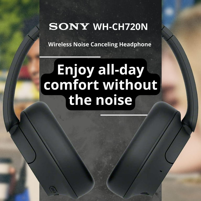 Sony WHCH720N Wireless Over the Ear Headphones with Stand, Case