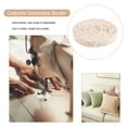 thumbnail image 5 of WEUVEB Beige Cotton Lace Trim Roll for Sewing Craft with Floral Embroidery for Sofa Cushion Decor, 5 of 7