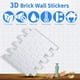 thumbnail image 5 of 60x Papeles pintados 3D Paneles de pared con aspecto de piedra Pegatinas de pared autoadhesivas Ladrillo; 60 piezas Papeles pintados 6D Paneles de pared con aspecto de piedra Pegatinas de, 5 of 6