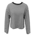 thumbnail image 4 of 2026 Womens T Shirts Fashion Tops Long Sleeve Striped Color Loose Fit Round Neck Dressy Casual Clothes, 4 of 4