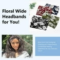 thumbnail image 6 of 6PCS Wide Headbands for Women Girls, Large Bandana Boho Headbands Workout Yoga Running Hair Bands for Women's Hair, Non Slip Sweat Head Band, 6 of 6